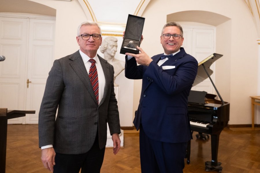 Prof. Jakub D. Rybka, otrzymał Srebrną Pieczęć  Fot. Łukasz Gdak