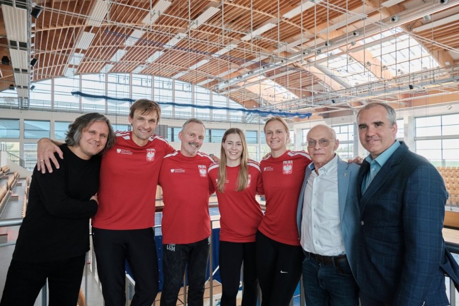 Prof. Adam Barabasz, Bartosz Hekiert, Paweł Kantorski, Julia Walczyk-Klimaszyk, Hanna Łyczbińska, prof. Zygmunt Vetulani, Andrzej Witkowski, fot. Władysław Gardasz