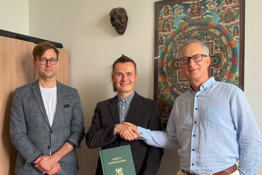 Prof. Andrzej Rozwadowski i Robert Urbanowski, fot. archiwum prywatne