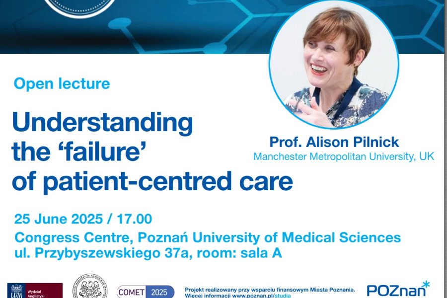 Zapraszamy na wykład prof. Alison Pilnick